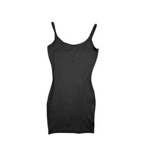 Spanx Shapewear Slip Dress Crew Neck Adjustable Straps Black Size L